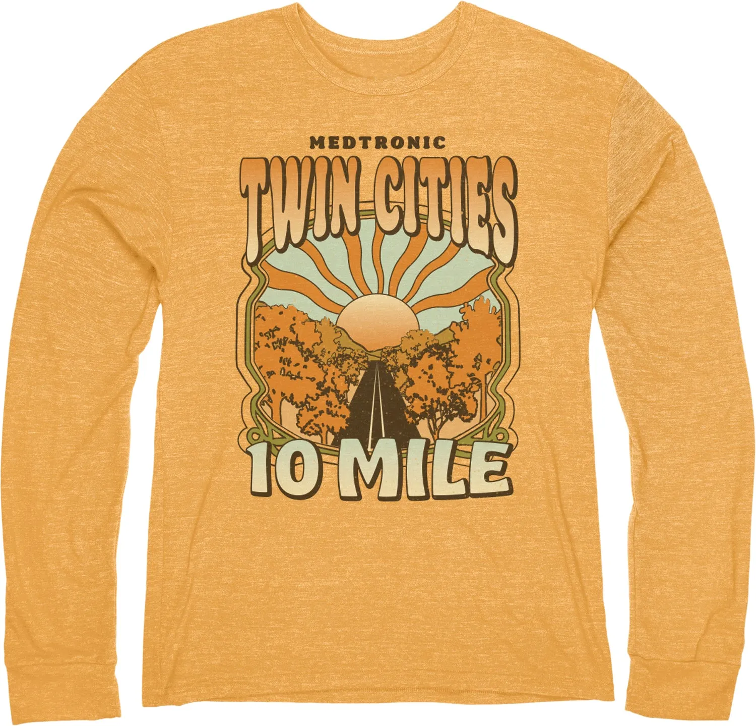 10-Mile Tri-Blend Long Sleeve - Mustard (Unisex Sizing)