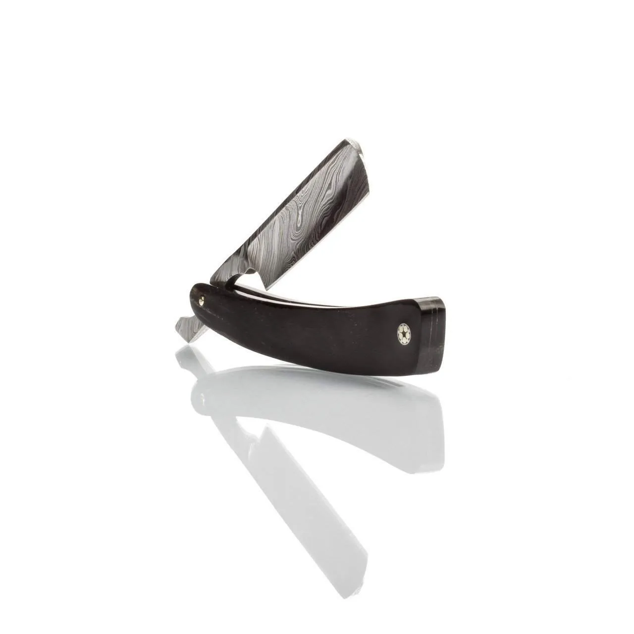 $100 Off Buffalo Horn Damascus Straight Razor and Luxury Shave Set