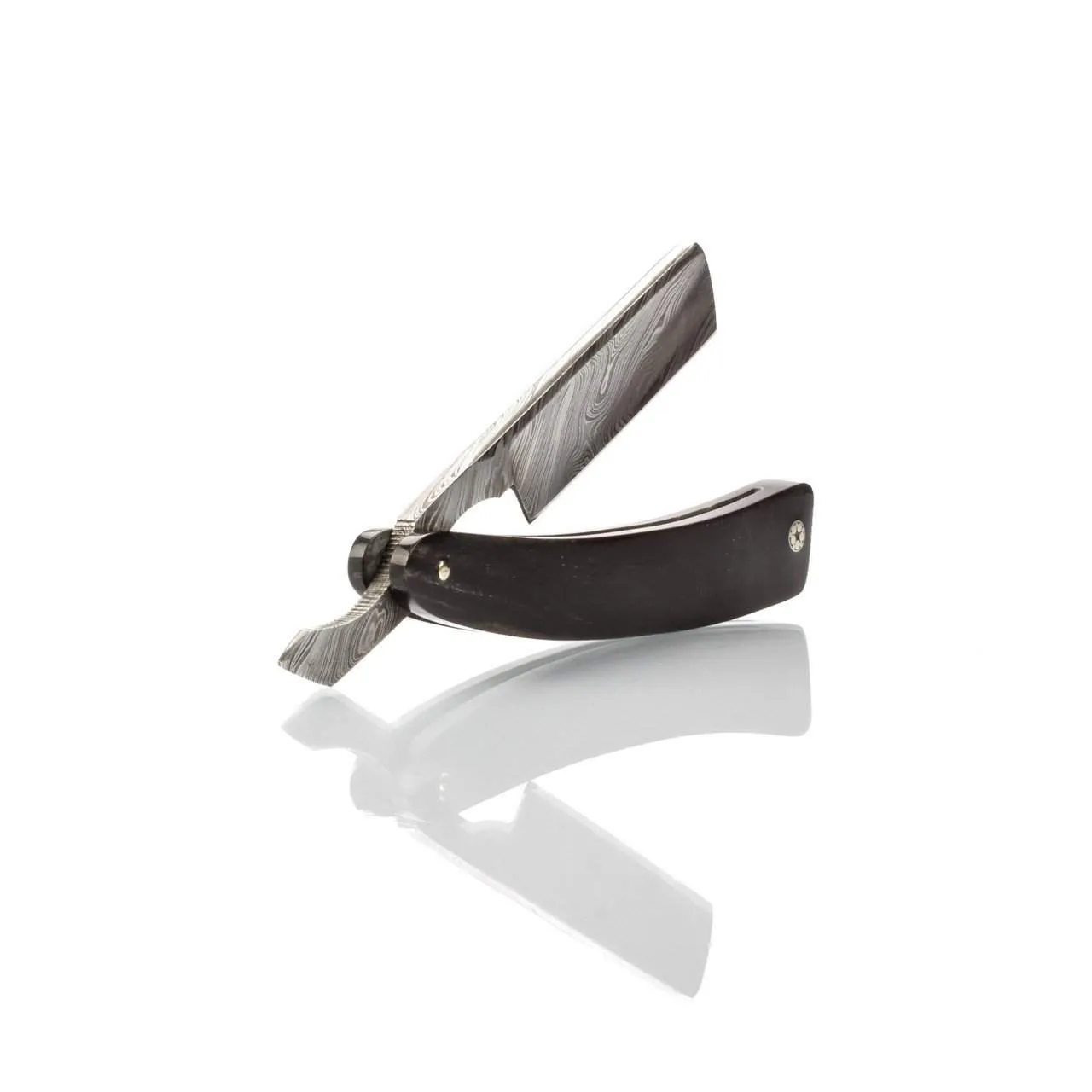 $100 Off Buffalo Horn Damascus Straight Razor and Luxury Shave Set