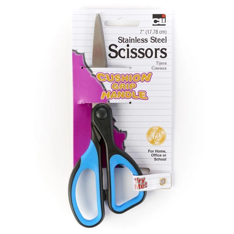 (12 Ea) Cushion Grip Scissor 7 In