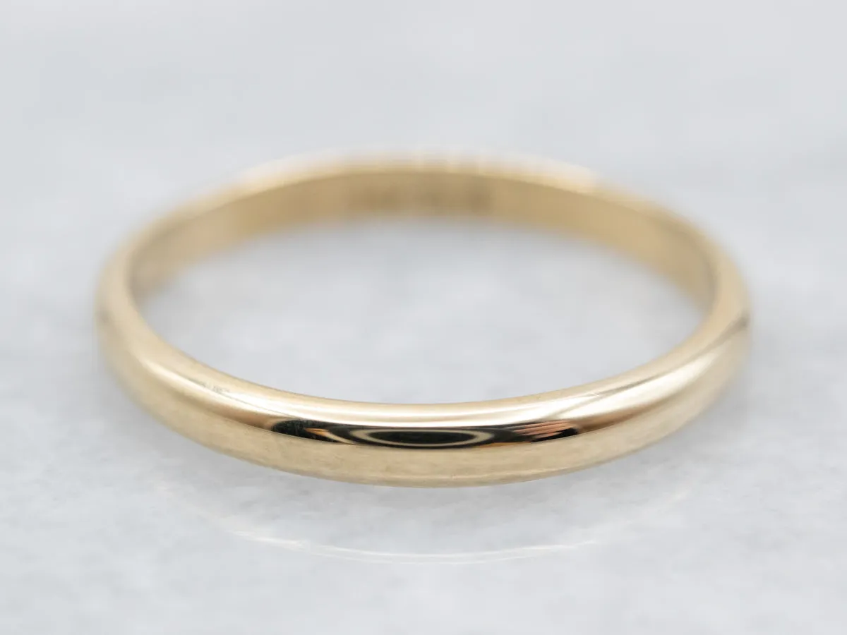 14K Yellow Gold Classic Band