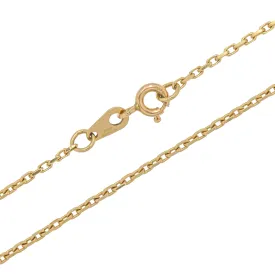 18" 9ct Gold Skinny Chain, 2.8g