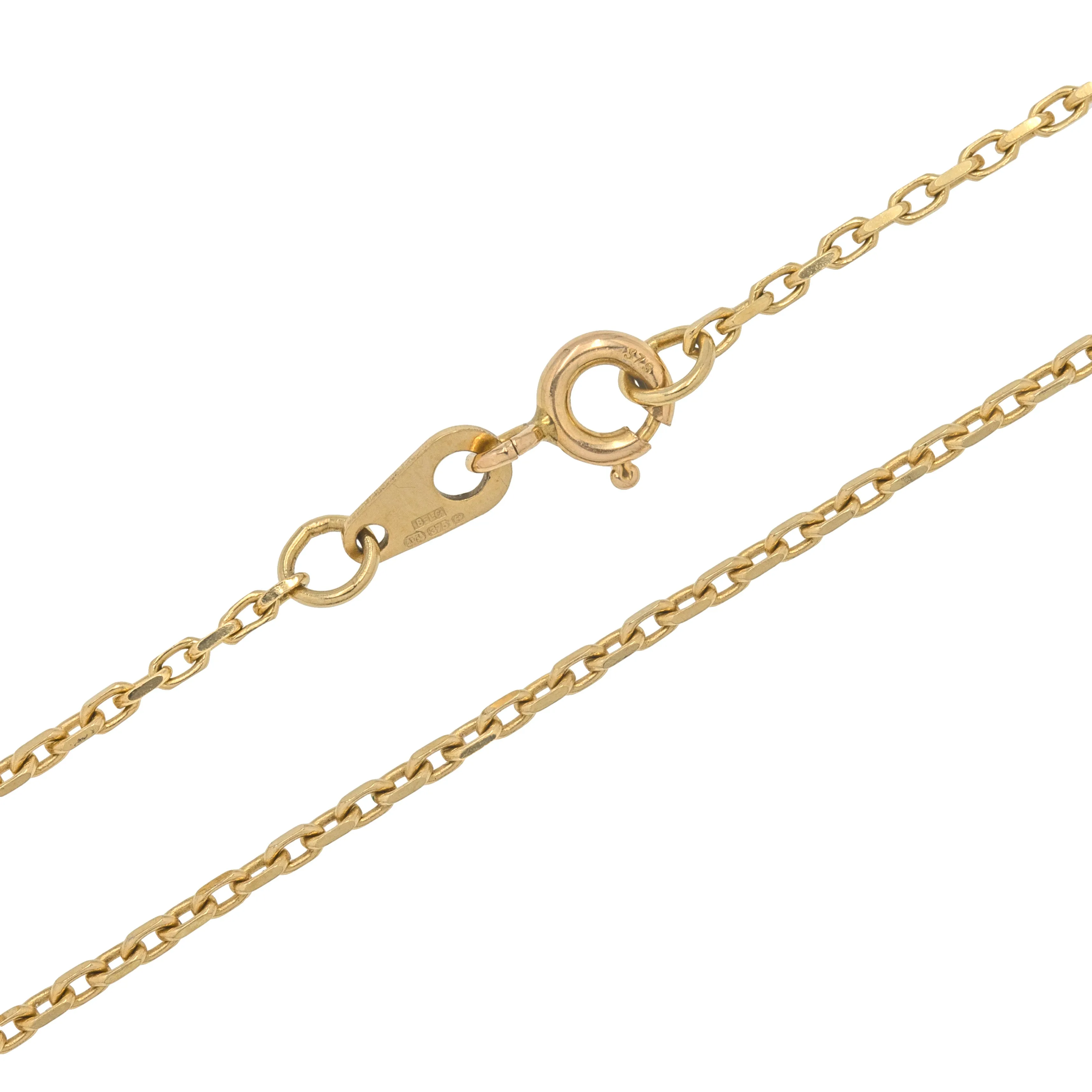 18" 9ct Gold Skinny Chain, 2.8g