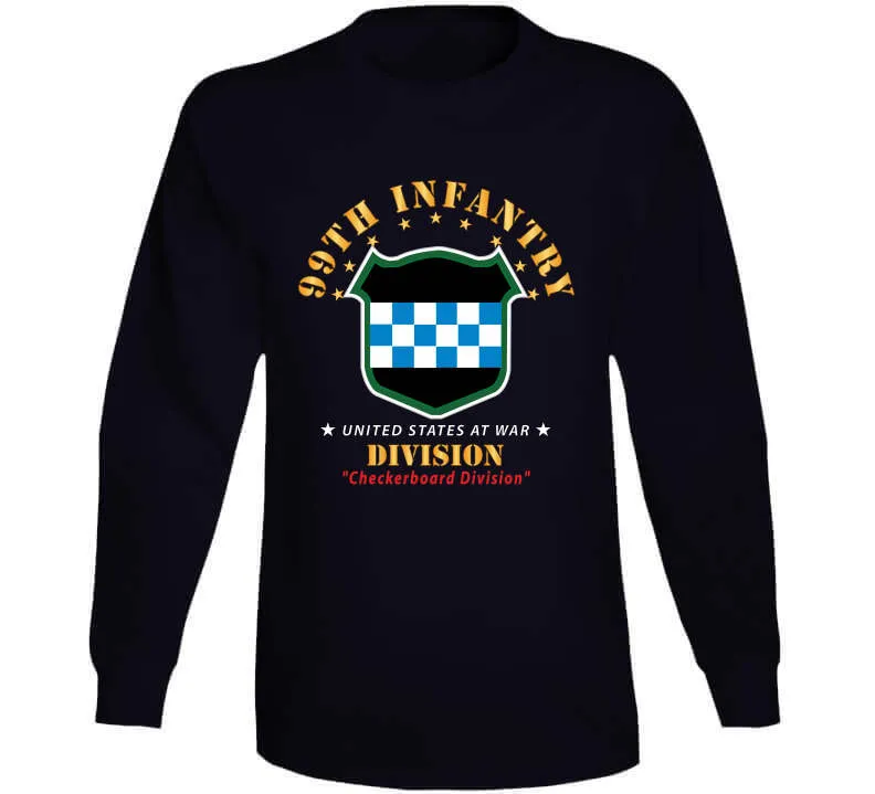 99th Infantry Division - Checkerboard Division X 300  Classic T Shirt, Crewneck Sweatshirt, Hoodie, Long Sleeve