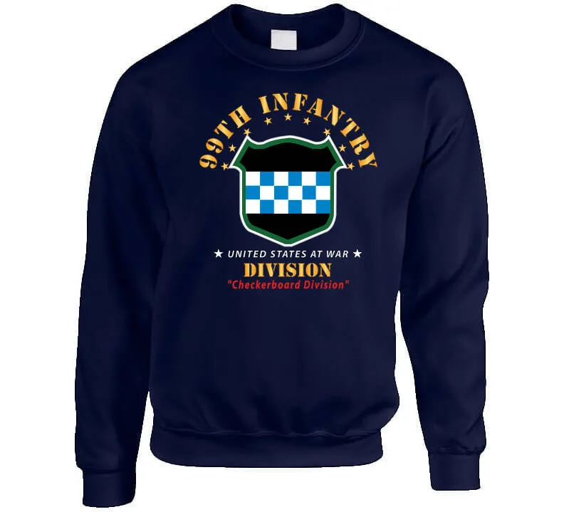 99th Infantry Division - Checkerboard Division X 300  Classic T Shirt, Crewneck Sweatshirt, Hoodie, Long Sleeve