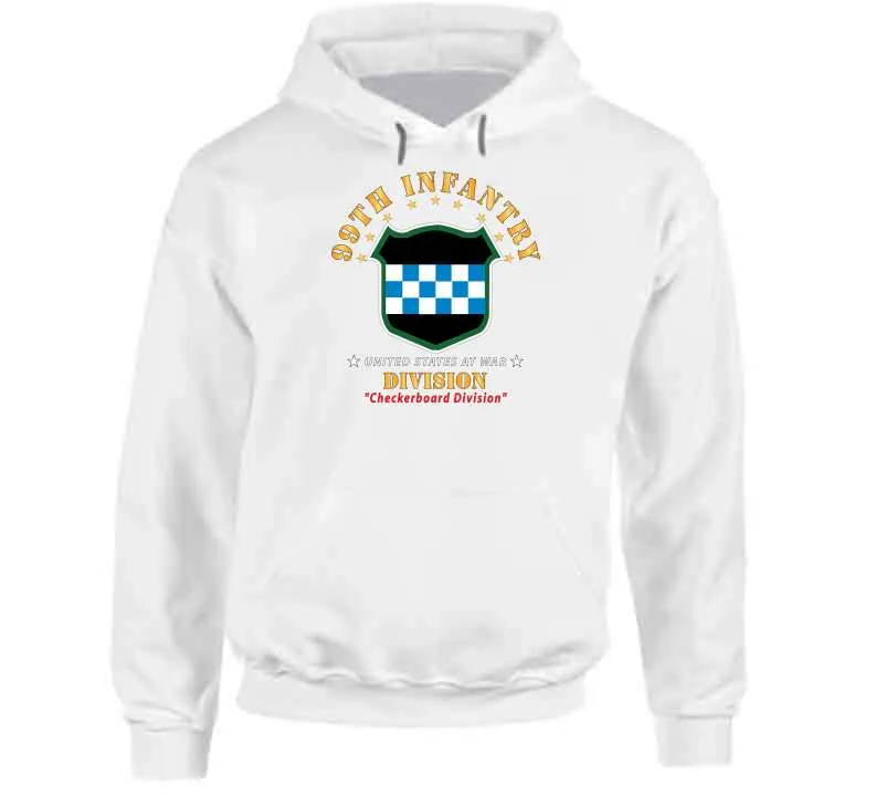 99th Infantry Division - Checkerboard Division X 300  Classic T Shirt, Crewneck Sweatshirt, Hoodie, Long Sleeve