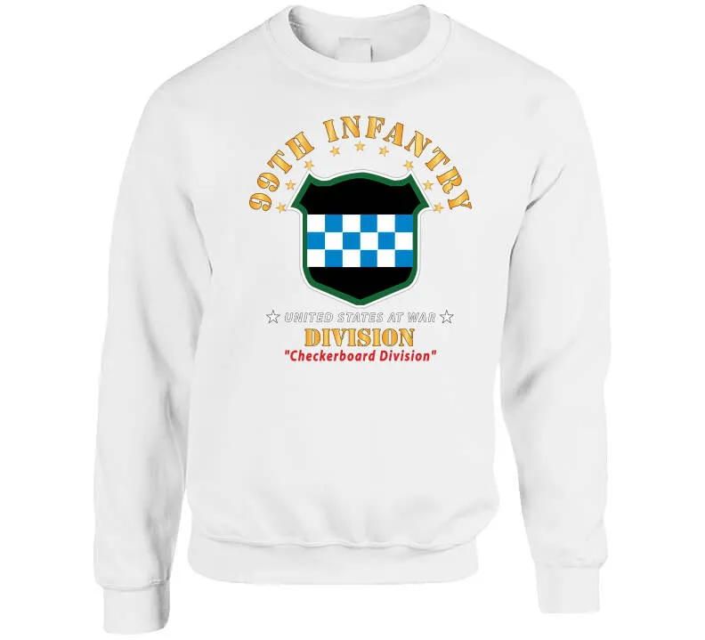 99th Infantry Division - Checkerboard Division X 300  Classic T Shirt, Crewneck Sweatshirt, Hoodie, Long Sleeve