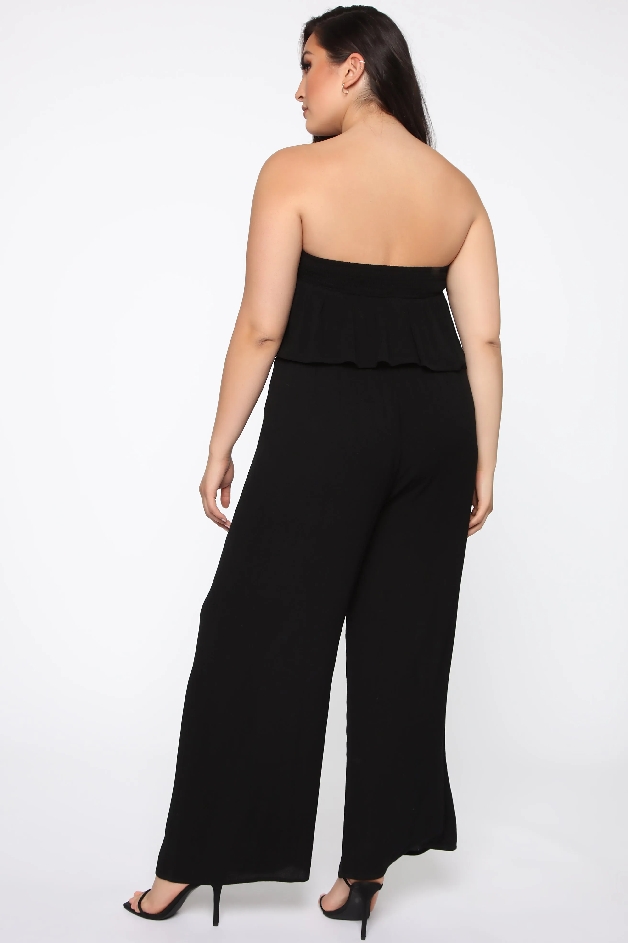 A Little More Romance Jumpsuit - Black