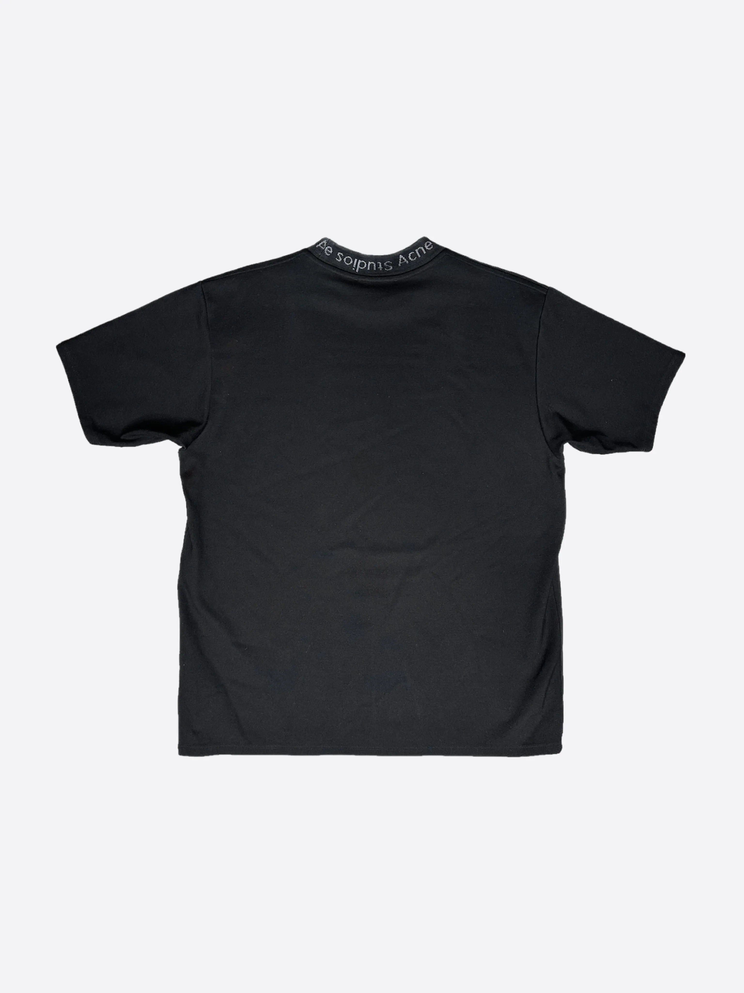 ACNE STUDIOS NAVID LOGO NECK TEE