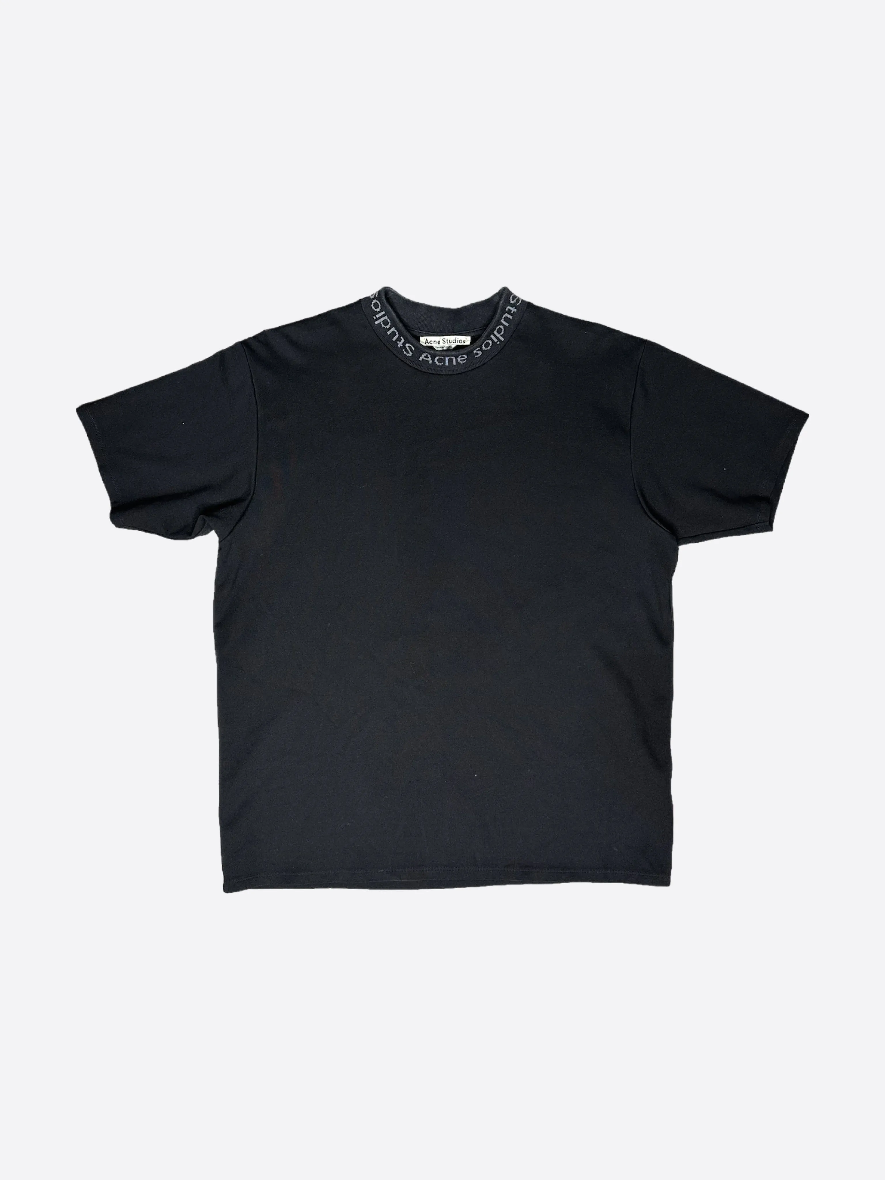 ACNE STUDIOS NAVID LOGO NECK TEE