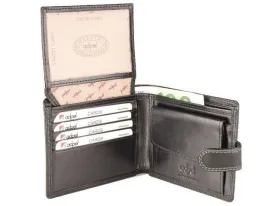 Adpel Dakota Leather Wallet With License Pocket | Black