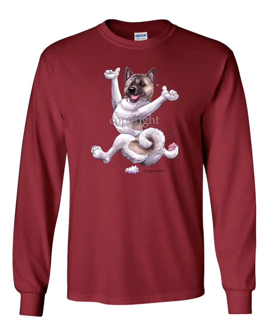 Akita - Happy Dog - Long Sleeve T-Shirt