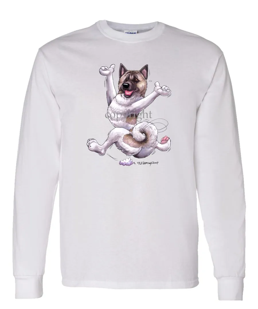 Akita - Happy Dog - Long Sleeve T-Shirt