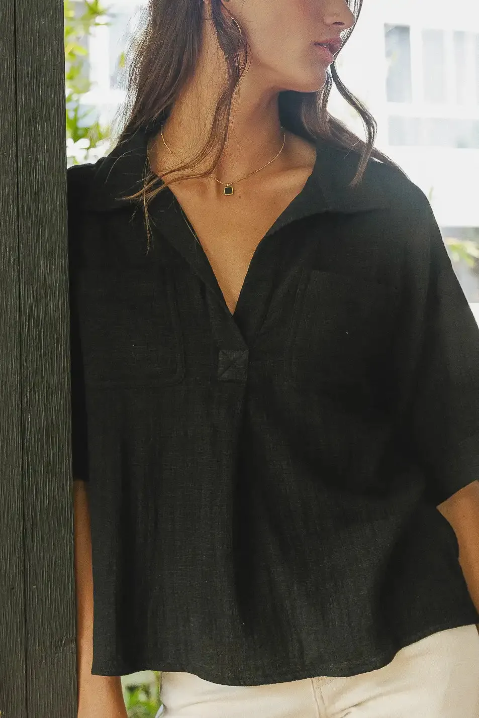 Alyssa Top in Black - FINAL SALE