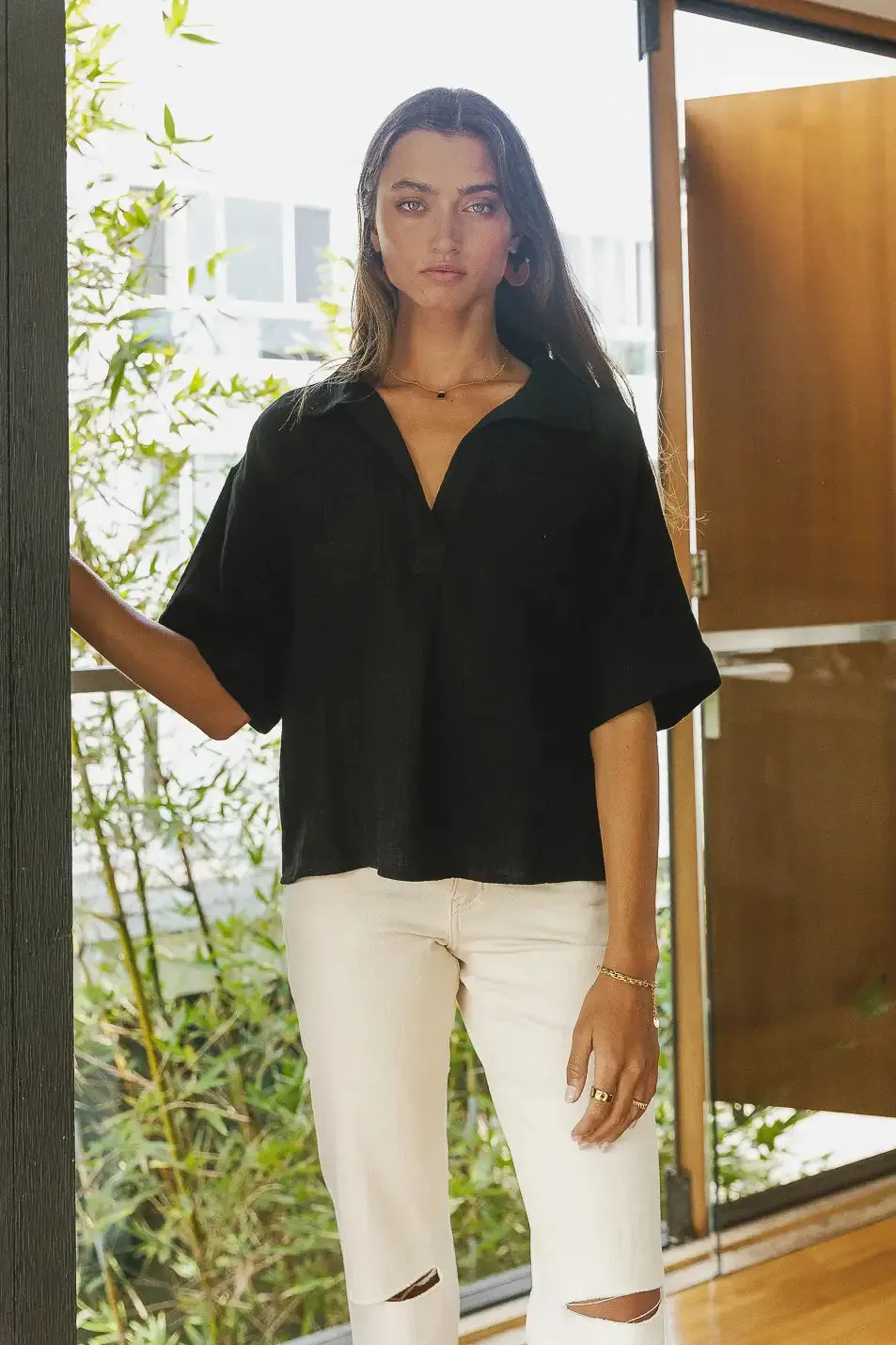 Alyssa Top in Black - FINAL SALE