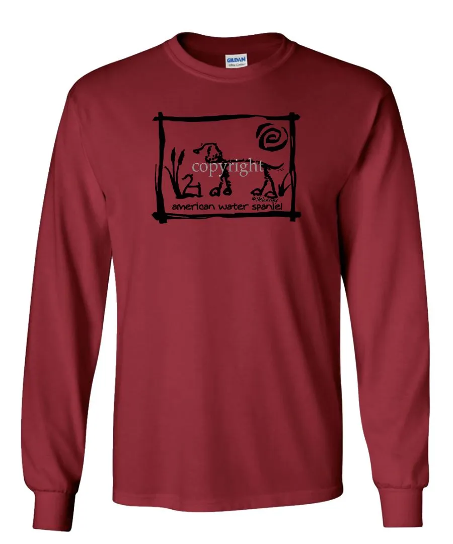 American Water Spaniel - Cavern Canine - Long Sleeve T-Shirt