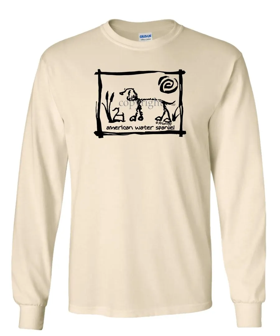 American Water Spaniel - Cavern Canine - Long Sleeve T-Shirt