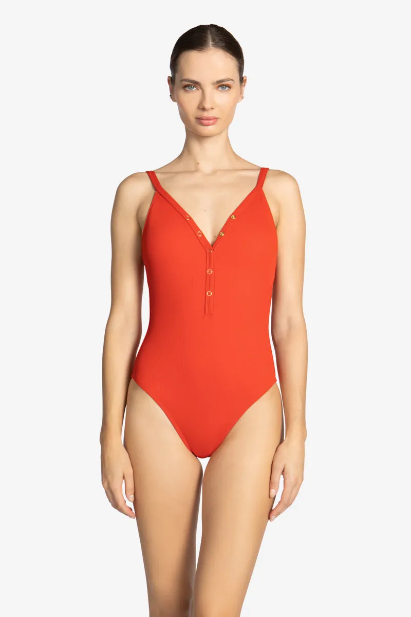 AMY V-NECK ONE PIECE