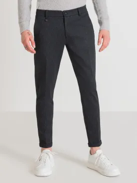 Antony Morato Men Blue Solid Super Skinny Trouser