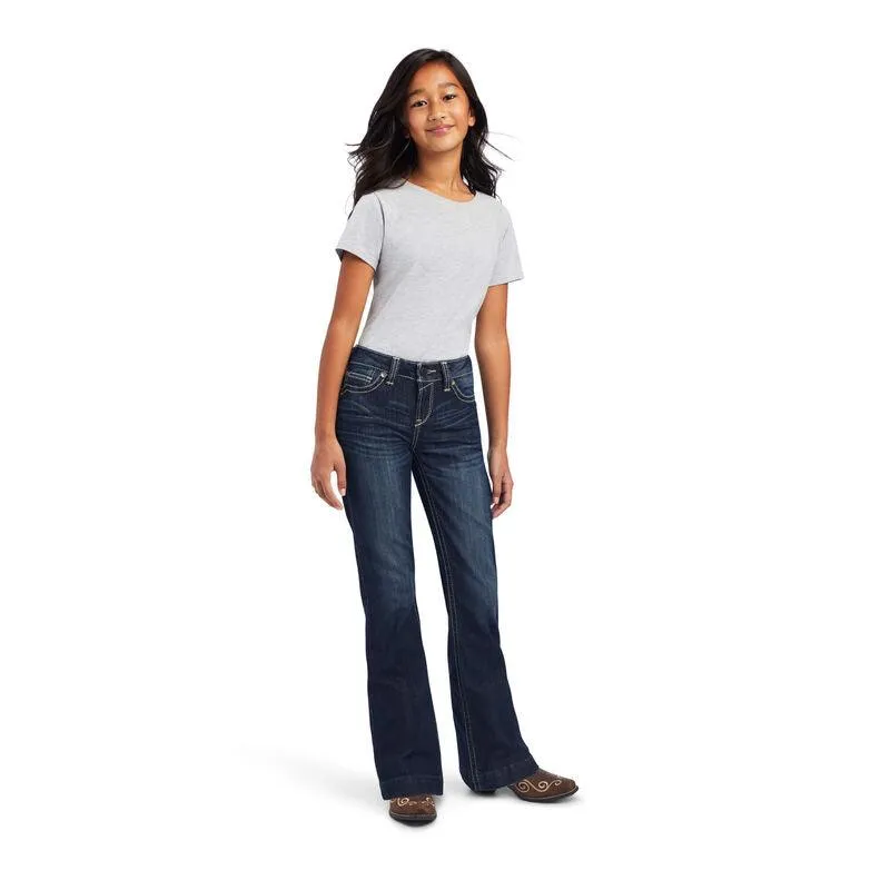 Ariat Girl's REAL Estella Wide Leg Stretch Trouser Jeans 10042214