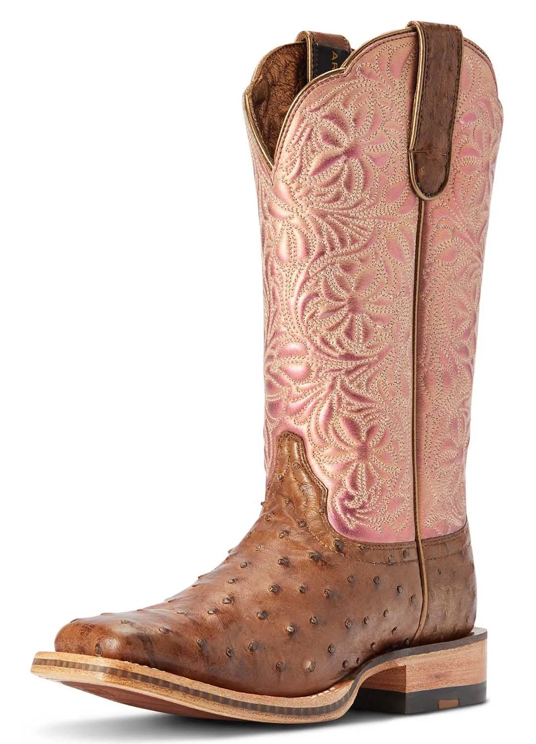 Ariat Women's Donatella Western Boot, Distressed Chocolate Brown