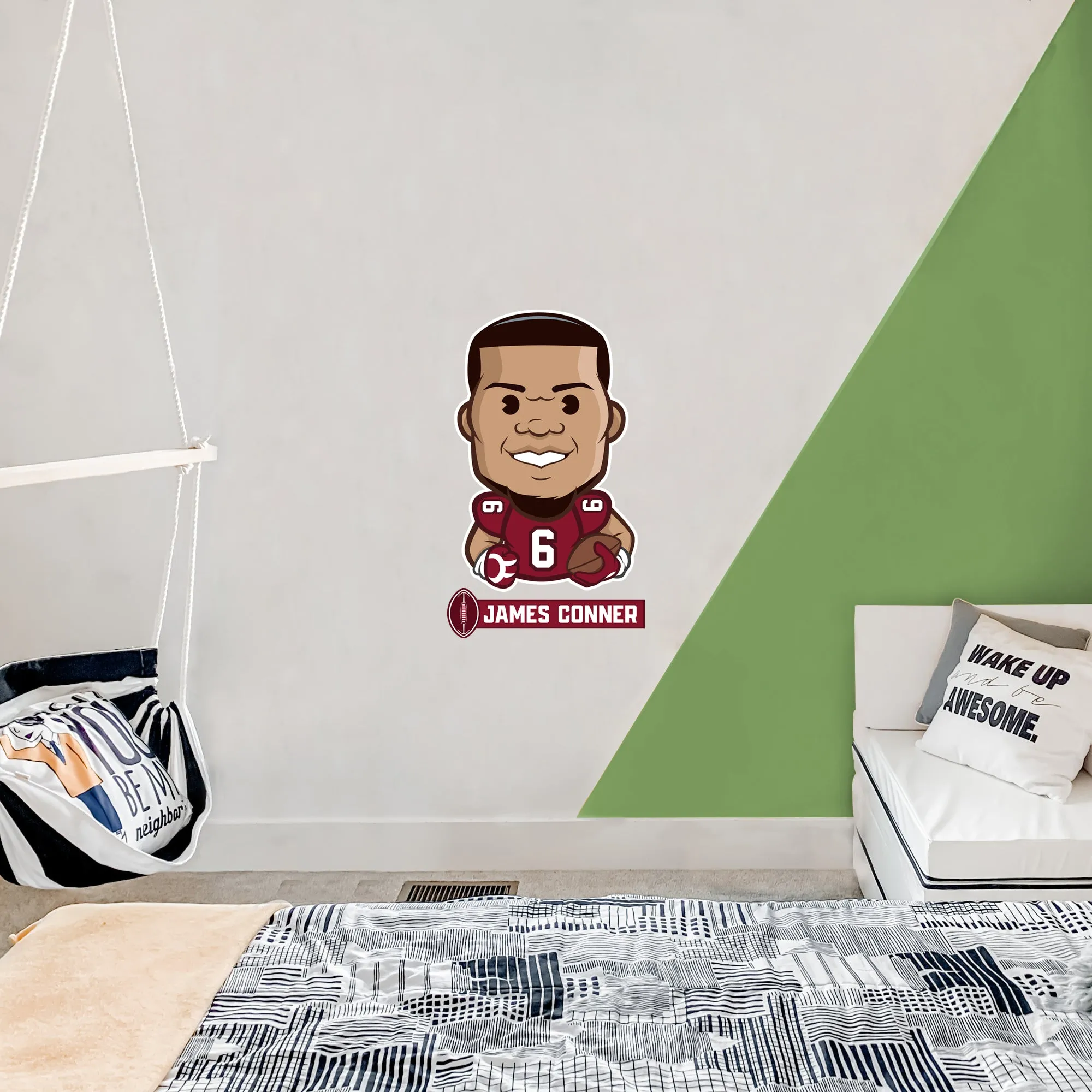 Arizona Cardinals: James Conner Emoji - Officially Licensed NFLPA Removable Adhesive Decal