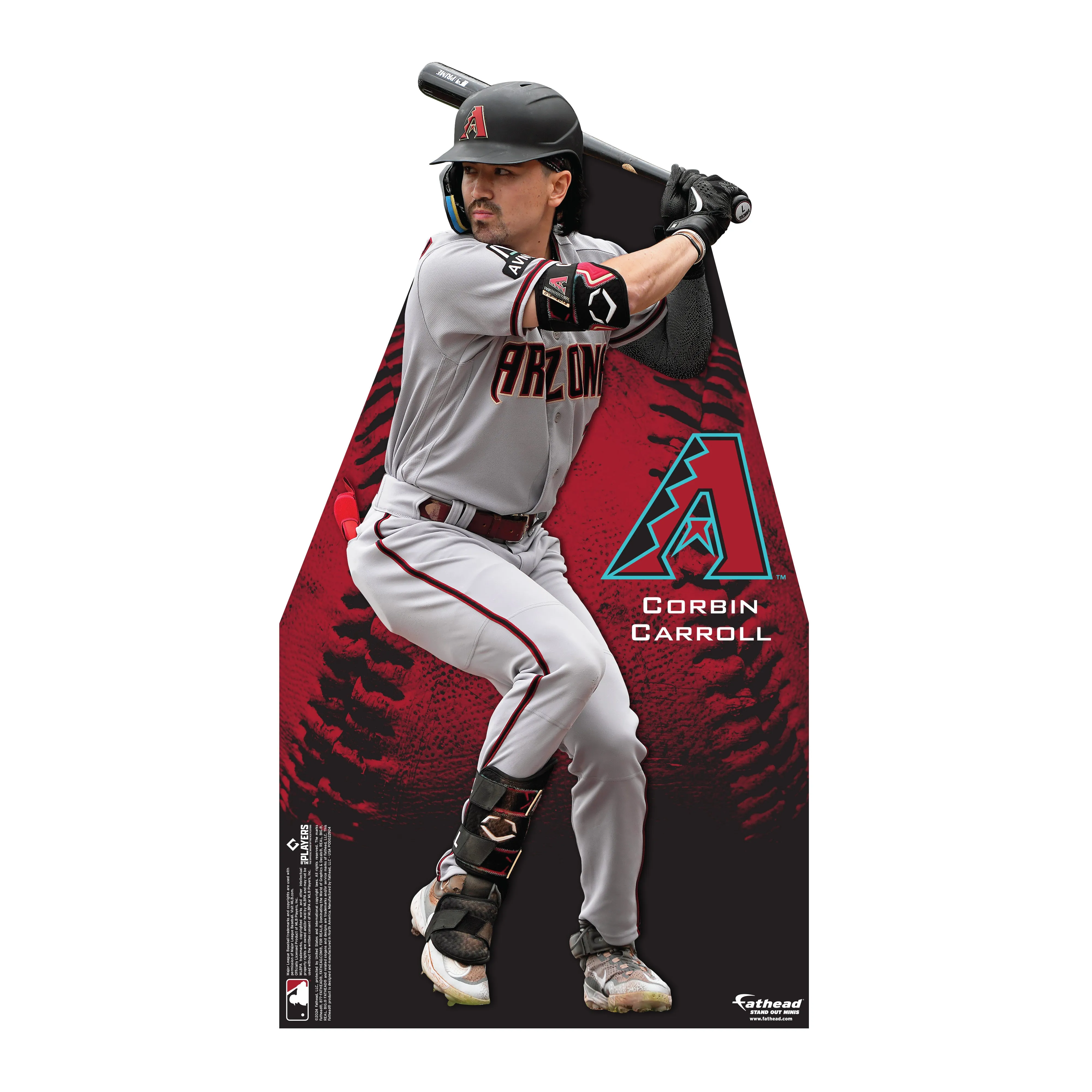 Arizona Diamondbacks: Corbin Carroll Stand Out Mini   Cardstock Cutout  - Officially Licensed MLB    Stand Out