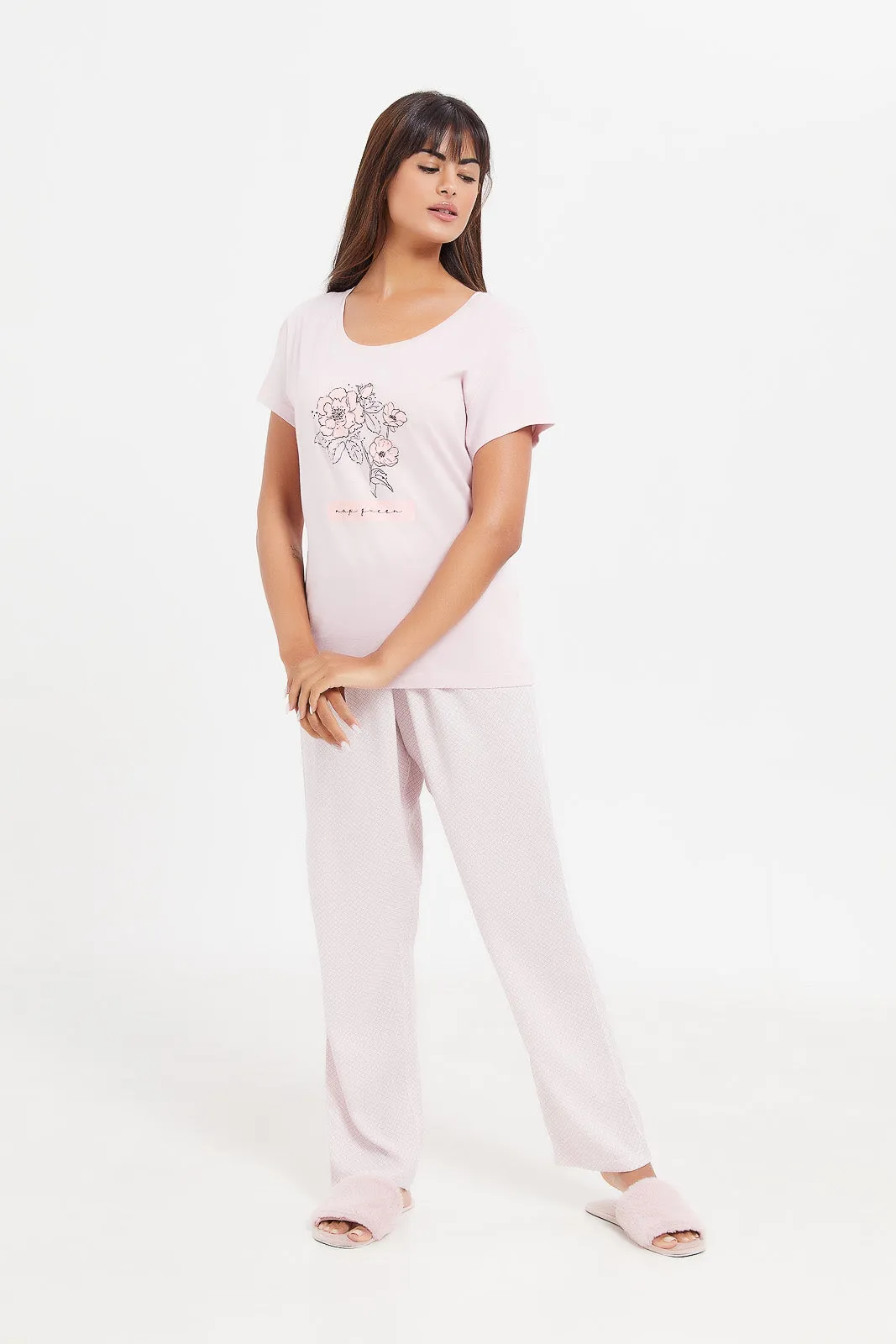 Assorted Short Sleeves Pyjama Set (2 Piece)