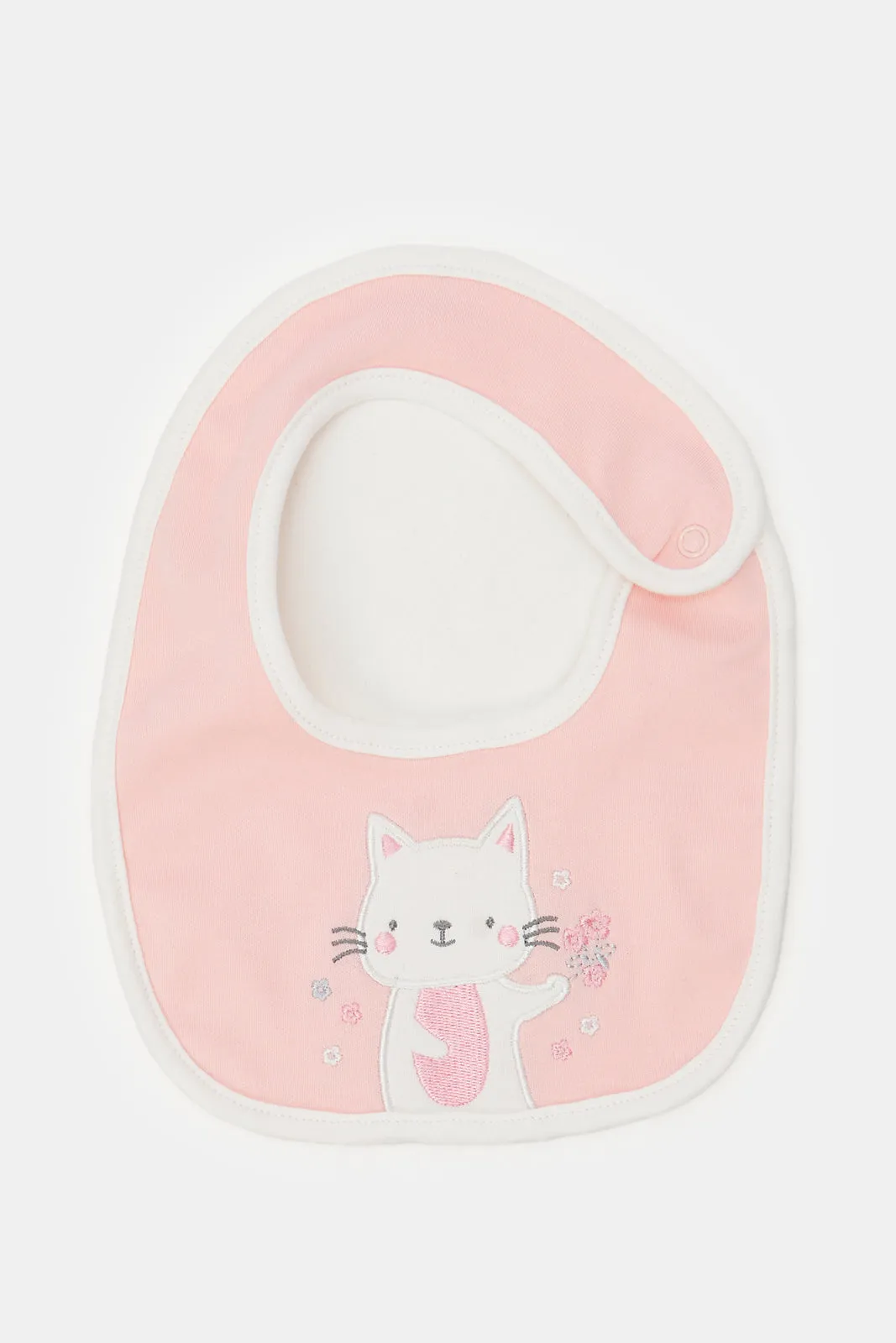 Babies Pink And White Printed Gift Set (5 Piece)