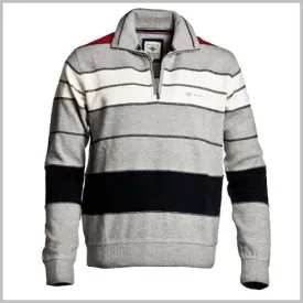 Baileys Lt Grey Striped casual Sweater