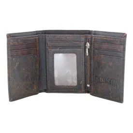 Vintage Barmah Kangaroo Leather 2-Fold Wallet - Classic Mens Accessory