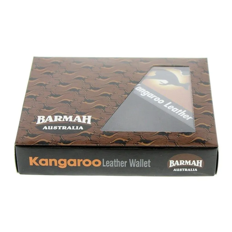 Vintage Barmah Kangaroo Leather 2-Fold Wallet - Classic Mens Accessory