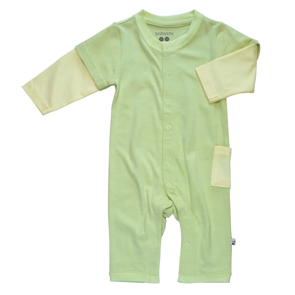 Basic Baseball Style Long Sleeve Coverall