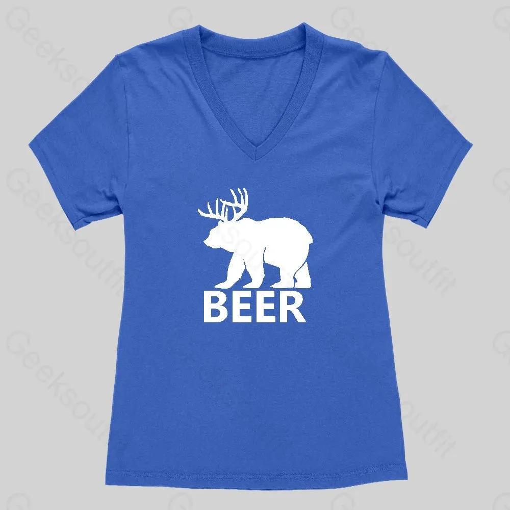 Beer Women's V-Neck T-shirt