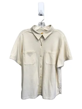 Beige Top Short Sleeve By C And C, Size: L