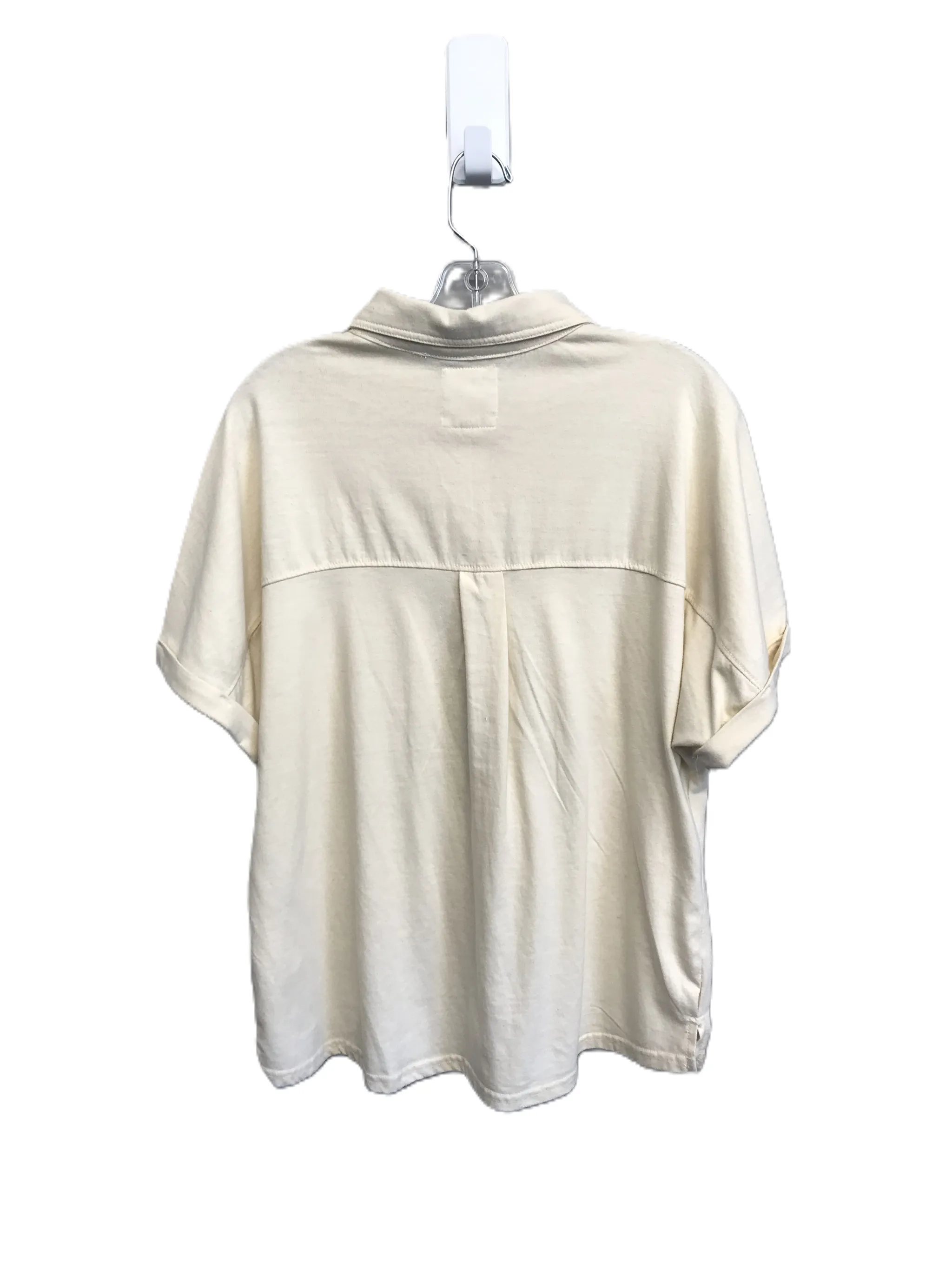 Beige Top Short Sleeve By C And C, Size: L