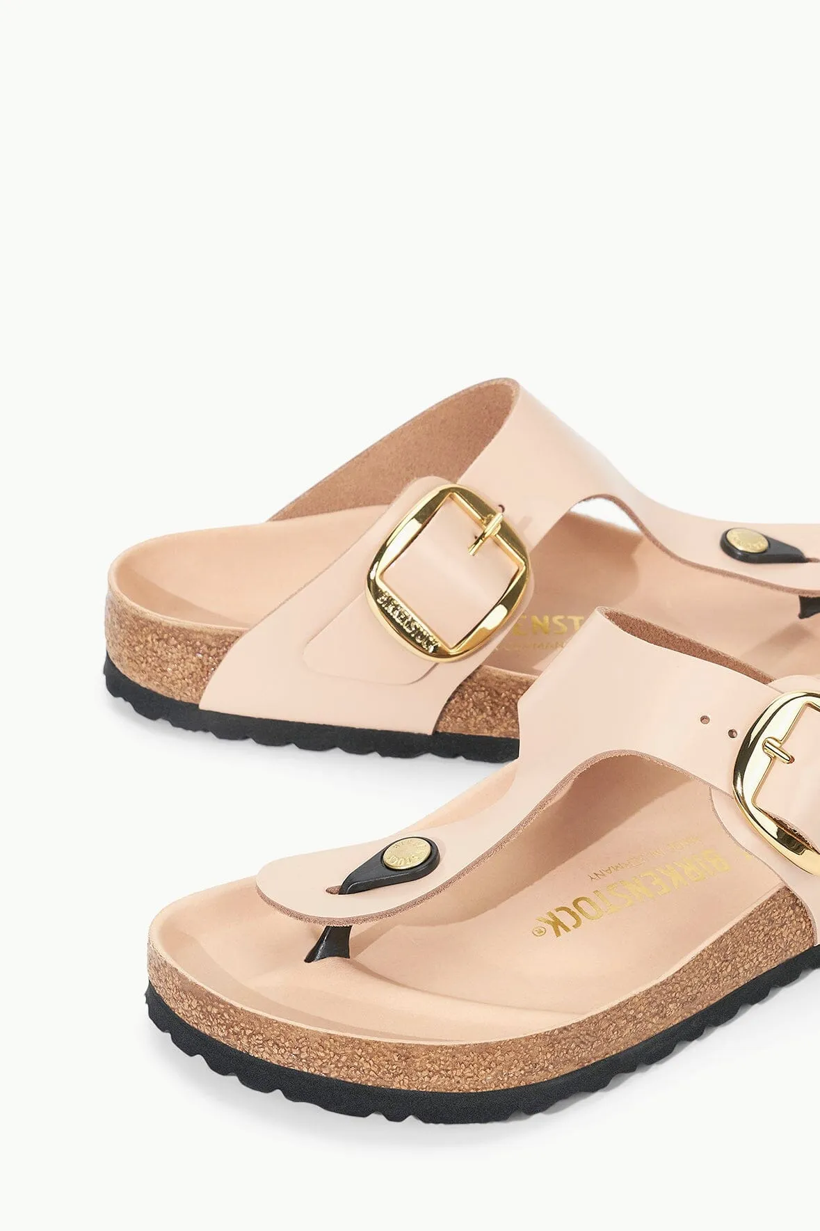 BIRKENSTOCK GIZEH BIG BUCKLE SANDAL | HIGH SHINE NEW BEIGE