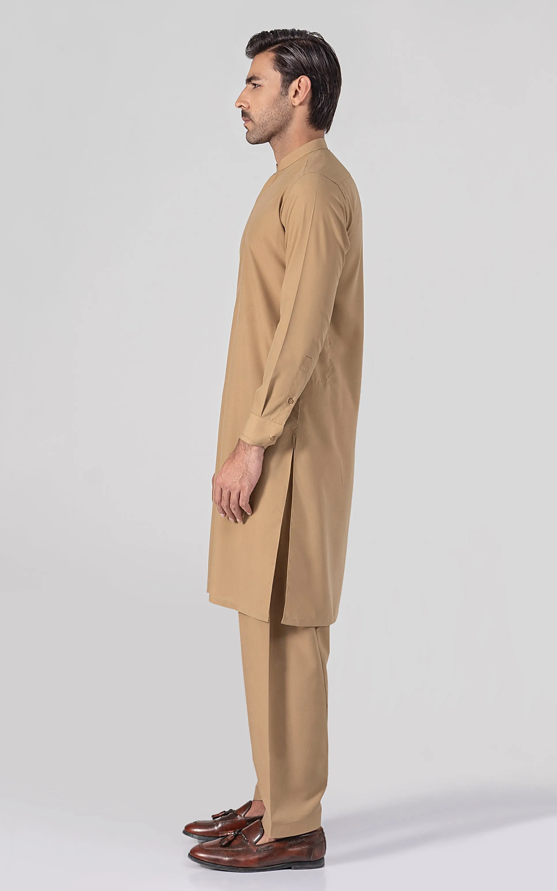 BLENDED WASH & WEAR - SIGNATURE COLLECTION DARK KHAKI