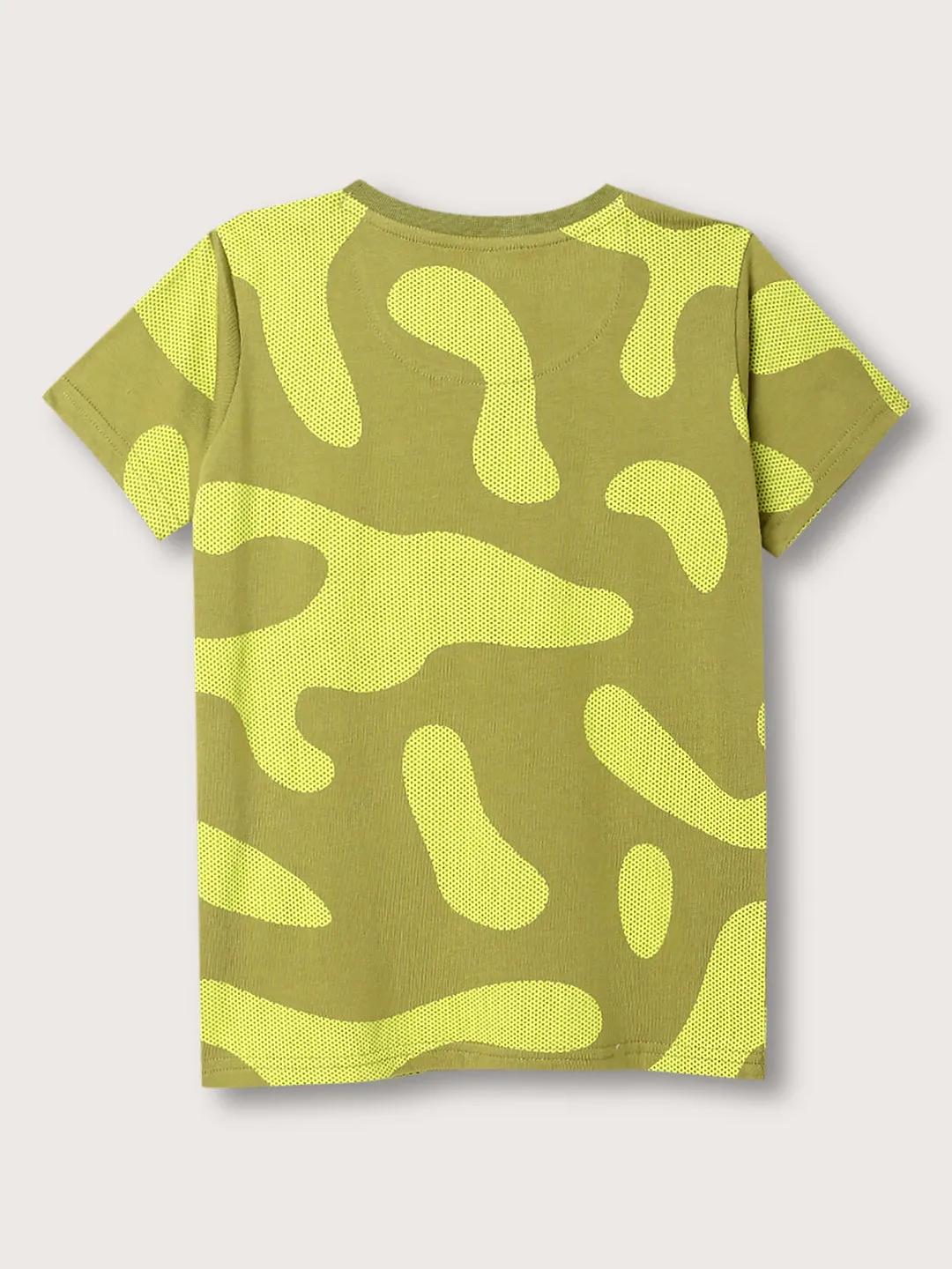 Blue Giraffe Boys Multi Printed Round Neck TShirt