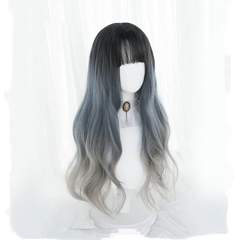 blue gradient wig KF82545