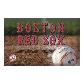 Boston Red Sox Rubber Scraper Door Mat