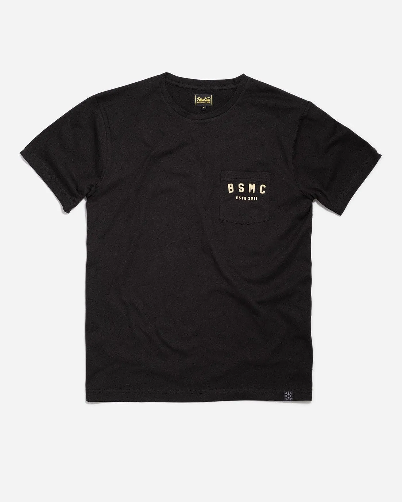 BSMC ESTD. Pocket T Shirt - Black&Gold