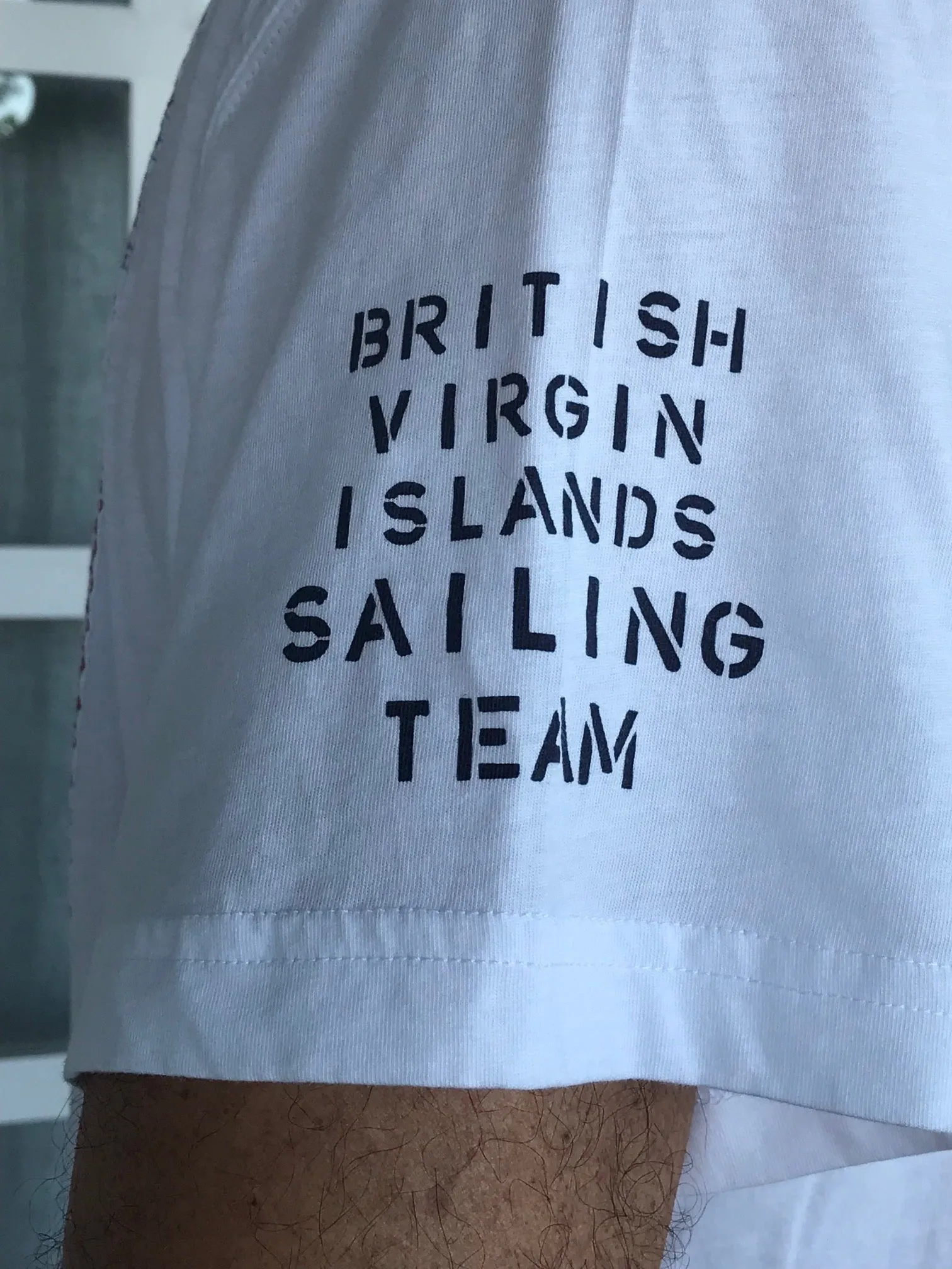 BVI Sailing Team Patch T-Shirt - White