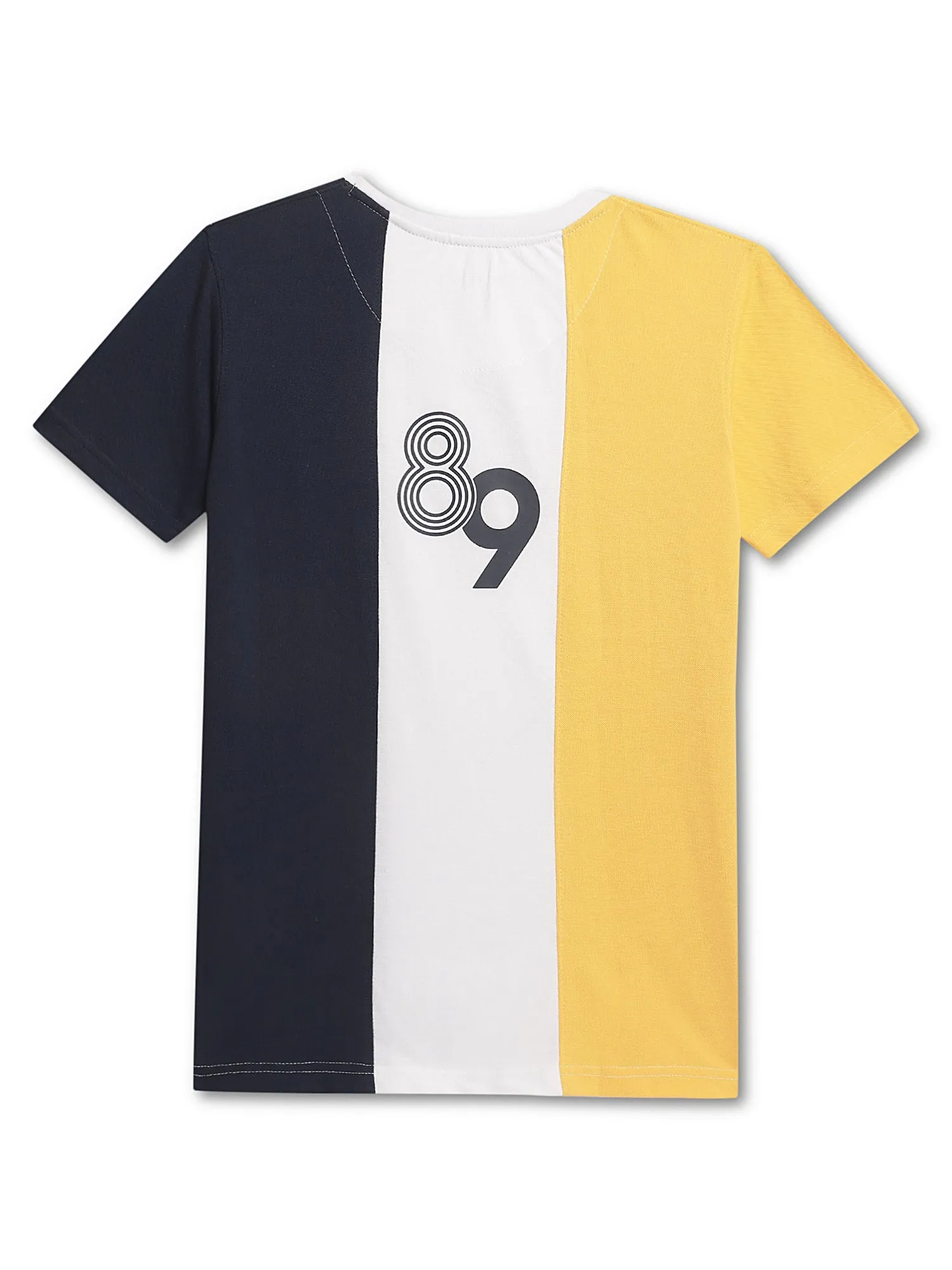 Cantabil Boys Round Neck Yellow T-Shirt