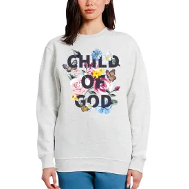 Child Of God Floral Crewneck Sweatshirt