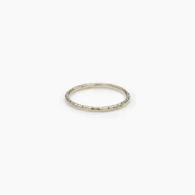 Classic Hammered Thread Ring