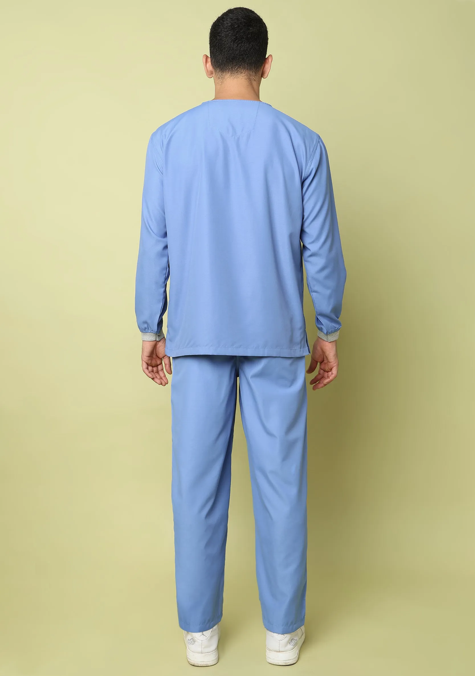 Classic Men's Longsleeves (Ceil Blue) Scrub