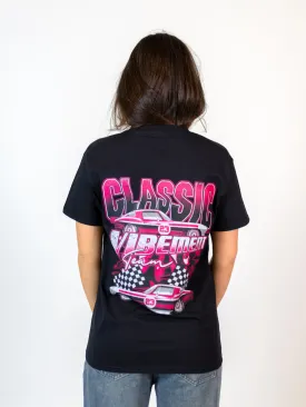 CLASSIC RACE (baktryck) T-SHIRT - SVART