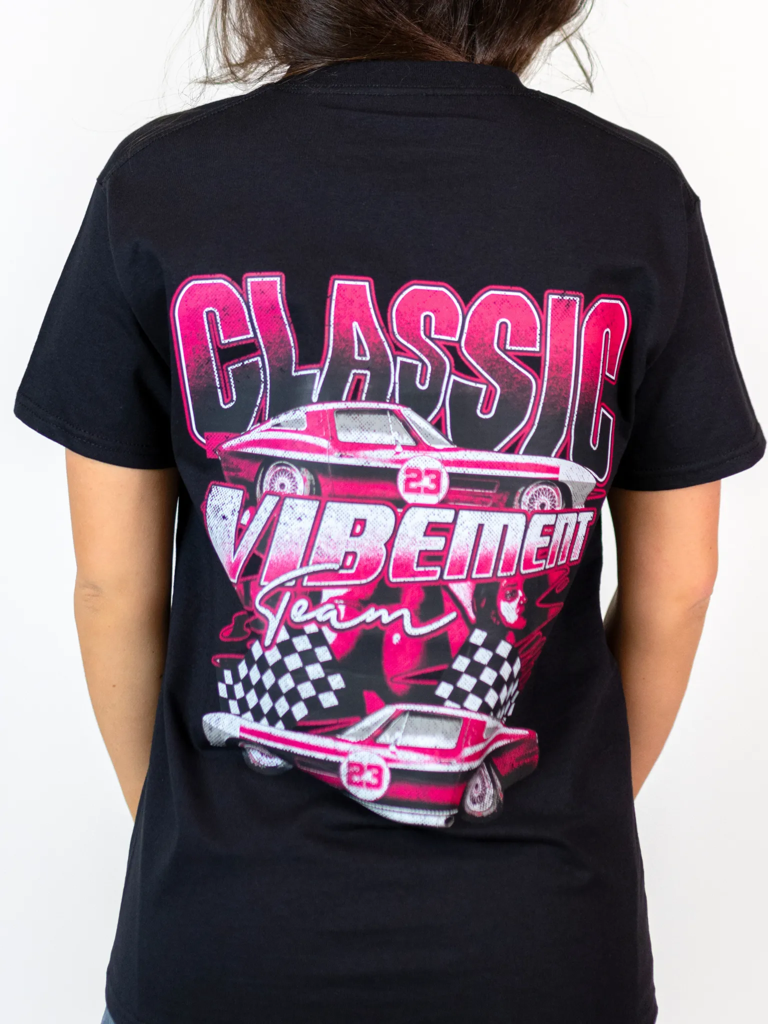 CLASSIC RACE (baktryck) T-SHIRT - SVART