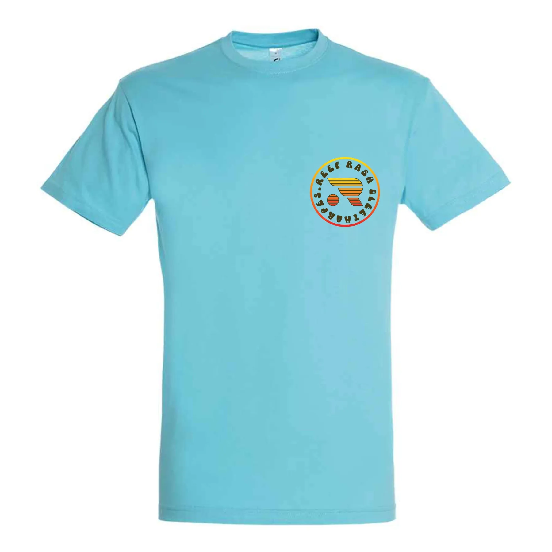 CLEETHORPES GOLDEN COAST T-SHIRT - AQUA -